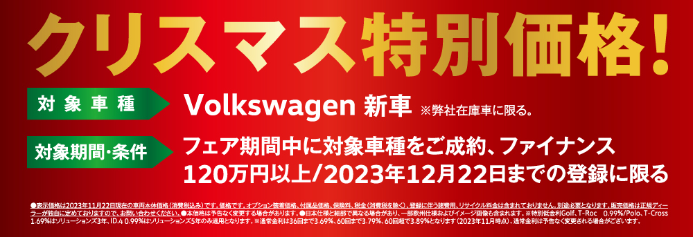 クリスマス特別価格