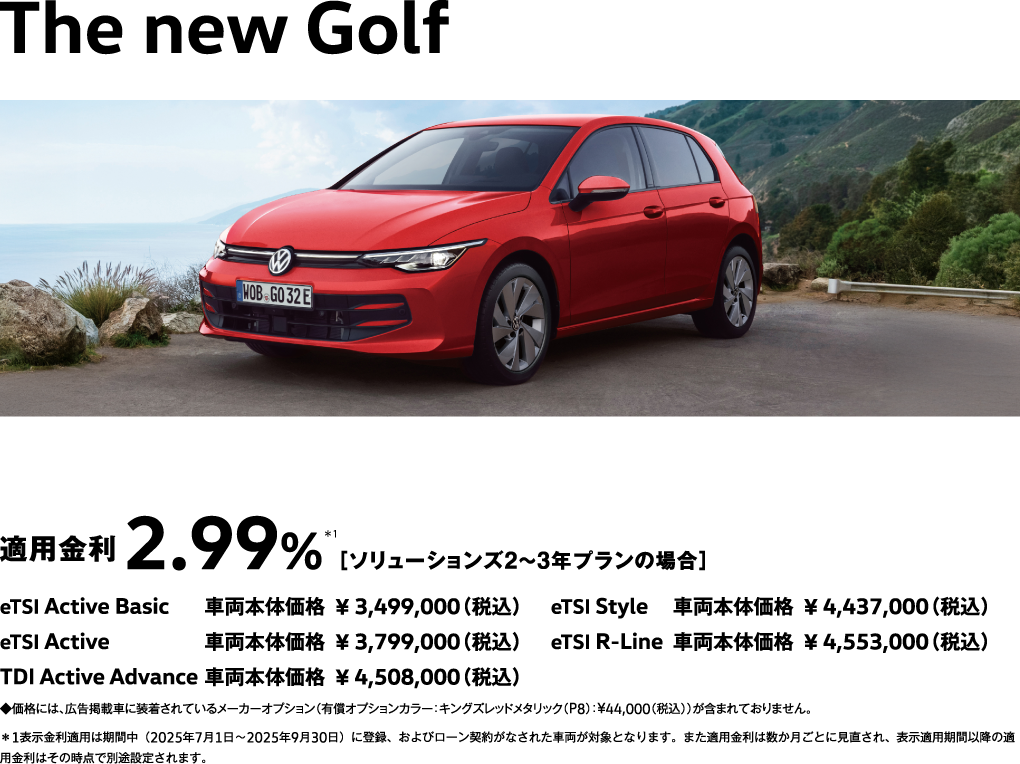 The new Golf